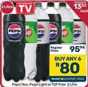 Pick n Pay Hypermarket Pepsi - pepsi max, pepsi light or 7up free offer