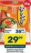 Pick n Pay Hypermarket Spekko - long grain parboiled white rice 2kg offer