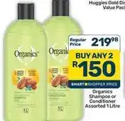 Pick n Pay Hypermarket Organics - shampoo or conditioner offer