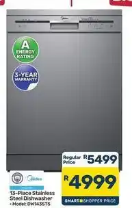 Pick n Pay Hypermarket 13-place stainless steel dishwasher offer