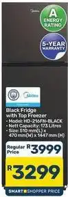 Pick n Pay Hypermarket Black fridge with top freezer offer