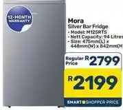 Pick n Pay Hypermarket Silver bar fridge m125rts offer