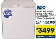 Pick n Pay Hypermarket Kic - white chest freezer kcg 215 wh offer