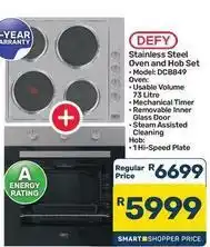 Pick n Pay Hypermarket Defy - stainless steel oven and hob set dcb849 offer