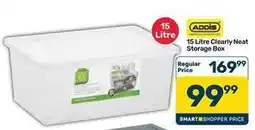 Pick n Pay Hypermarket Addis - 15 litre clearly neat storage box offer