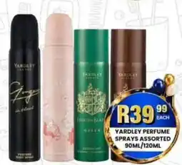 Take 'n Pay Yardley Perfume Sprays Assorted offer