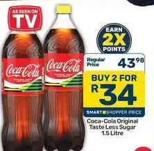 Pick n Pay Coca cola - original taste less sugar offer