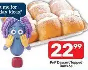 Pick n Pay Dessert topped buns 6s offer