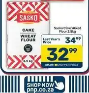 Pick n Pay Sasko - cake wheat flour offer
