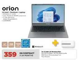 HiFi Corp orion 14 Intel® Pentium® Laptop offer