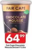 Pick n Pay Fair cape - chocolate mousse dessert offer