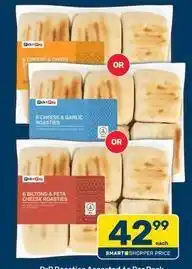 Pick n Pay Spar - 6 cheese & onion / 6 biltong & feta cheese roasts offer