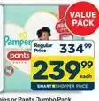 Pick n Pay Pampers - pants jumbo pack offer