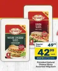 Pick n Pay President - natural cheese slices offer