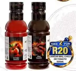Take 'n Pay Lamzar BBQ, Chilli or Tomato offer