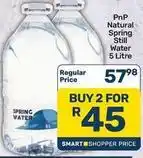 Pick n Pay Natural spring still water offer