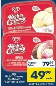 Pick n Pay Ola - rich 'n creamy ice cream offer