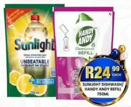 Take 'n Pay Sunlight Dishwash/Handy Andy Refill offer
