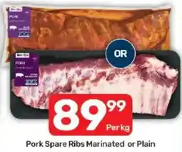 Pick n Pay Pork Spare Ribs Marinated or Plain offer