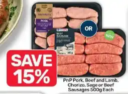 Pick n Pay PnP Sausages offer