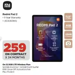 HiFi Corp Redmi Pad 2 offer