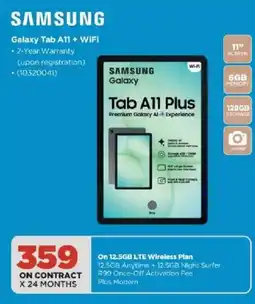 HiFi Corp SAMSUNG Galaxy Tab A11 Plus offer