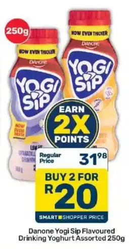 Pick n Pay Danone Yogi Sip Flavoured Drinking Yoghurt Assorted offer