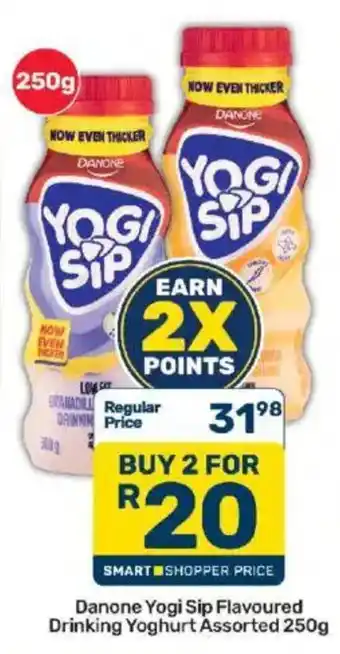 Pick n Pay Danone Yogi Sip Flavoured Drinking Yoghurt Assorted offer