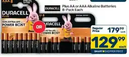Pick n Pay Duracell Plus AA or AAA Alkaline Batteries offer