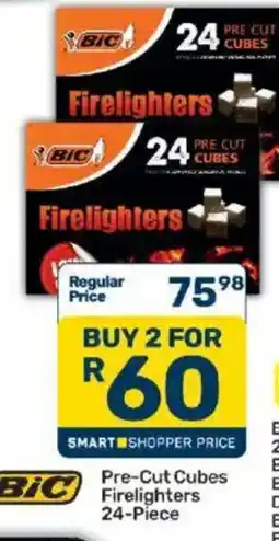 Pick n Pay BIC Firelighters Pre-Cut Cubes offer