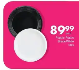 Save Hyper Plastic Plates Black/White 50's offer