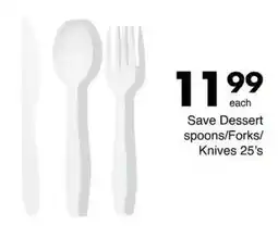 Save Hyper Save Dessert spoons/Forks/ Knives offer