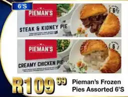 Take 'n Pay Pieman's Frozen Pies Assorted offer