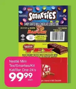 Save Hyper Nestlé Mini Tex/Smarties/Kit Kat/Bar One offer
