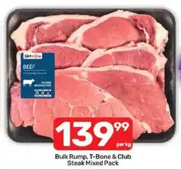 Pick n Pay Beef Bulk Rump, T-Bone & Club Steak Mixed Pack offer