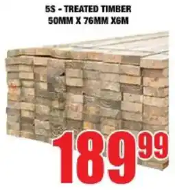 Boxer Build 5S - TREATED TIMBER offer