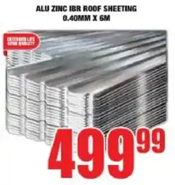 Boxer Build ALU ZINC IBR ROOF SHEETING offer