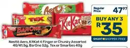 Pick n Pay Nestlé Aero, KitKat 4 Finger or Chunky Assorted offer