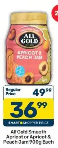 Pick n Pay All Gold Smooth Apricot & Peach Jam offer