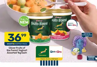 Pick n Pay Clover Fruits of the Forest Yoghurt Assorted offer