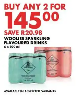 Woolworths Woolies Sparkling Flavoured Drinks Assorted offer