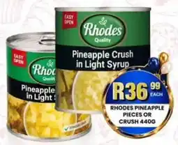 Take 'n Pay Rhodes Pineapple Crush in Light Syrup offer