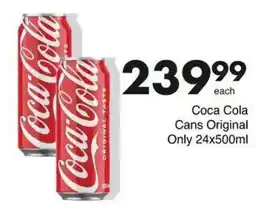 Save Hyper Coca Cola Cans Original offer