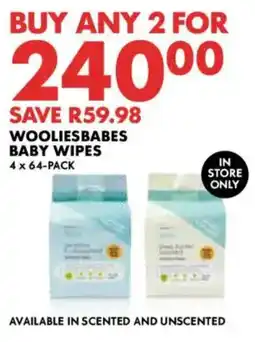 Woolworths Wooliesbabes Baby Wipes offer
