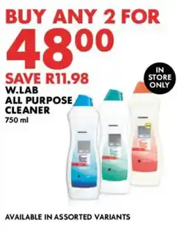 Woolworths W.LAB ALL PURPOSE CLEANER offer