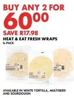 Woolworths Heat & Eat Fresh Wraps offer