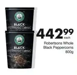 Save Hyper Robertsons Whole Black Peppercorns offer