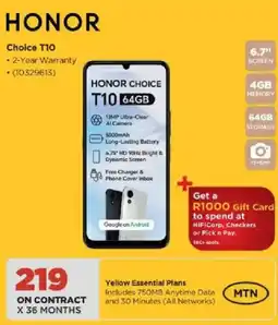 HiFi Corp HONOR Choice T10 offer