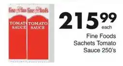Save Hyper Fine Foods Sachets Tomato Sauce offer