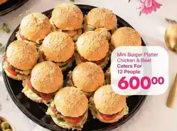 Save Hyper Mini Burger Platter Chicken & Beef offer